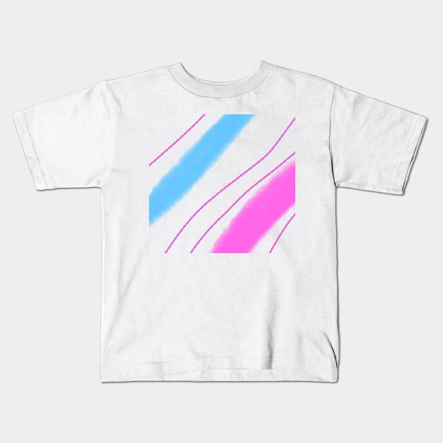 Colorful watercolor abstract texture art design Kids T-Shirt by Artistic_st